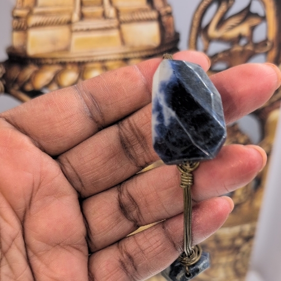 Bourbon and Bowties Blue Stone Bracelet - Picture 5 of 6